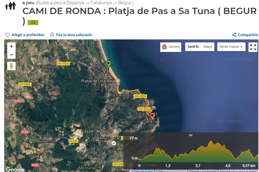 Clica en el mapa para ver el recorrido- wikiloc rutas