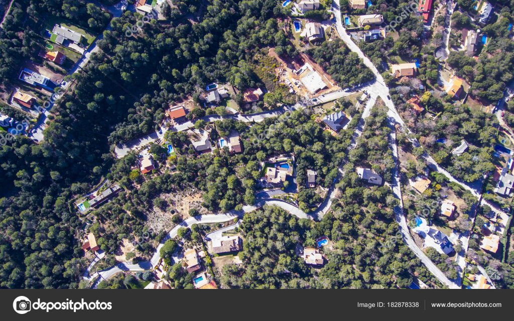 Suburbs of Matadepera, Barcelona, Spain. Aerial view