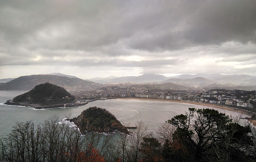 Vista de San Sebastián desde el monte Igueldo