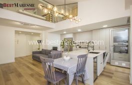 Fantastic fully furnished and equipped duplex penthouse for rent in the heart of Vilassar de Dalt